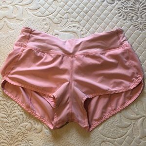 Pink Lululemon running shorts!